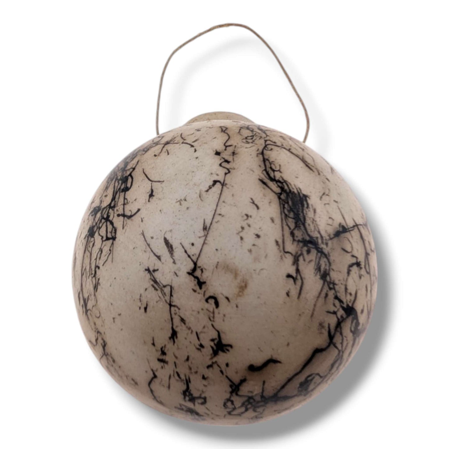 Horse Hair Pottery High Desert Pueblo Ornament, Handcrafted by Luna