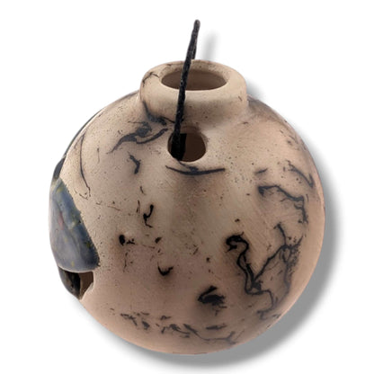Horse Hair Pottery Midnight Wing Butterfly Ornament, Handcrafted by Luna