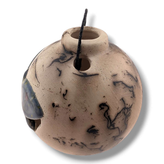 Horse Hair Pottery Midnight Wing Butterfly Ornament, Handcrafted by Luna