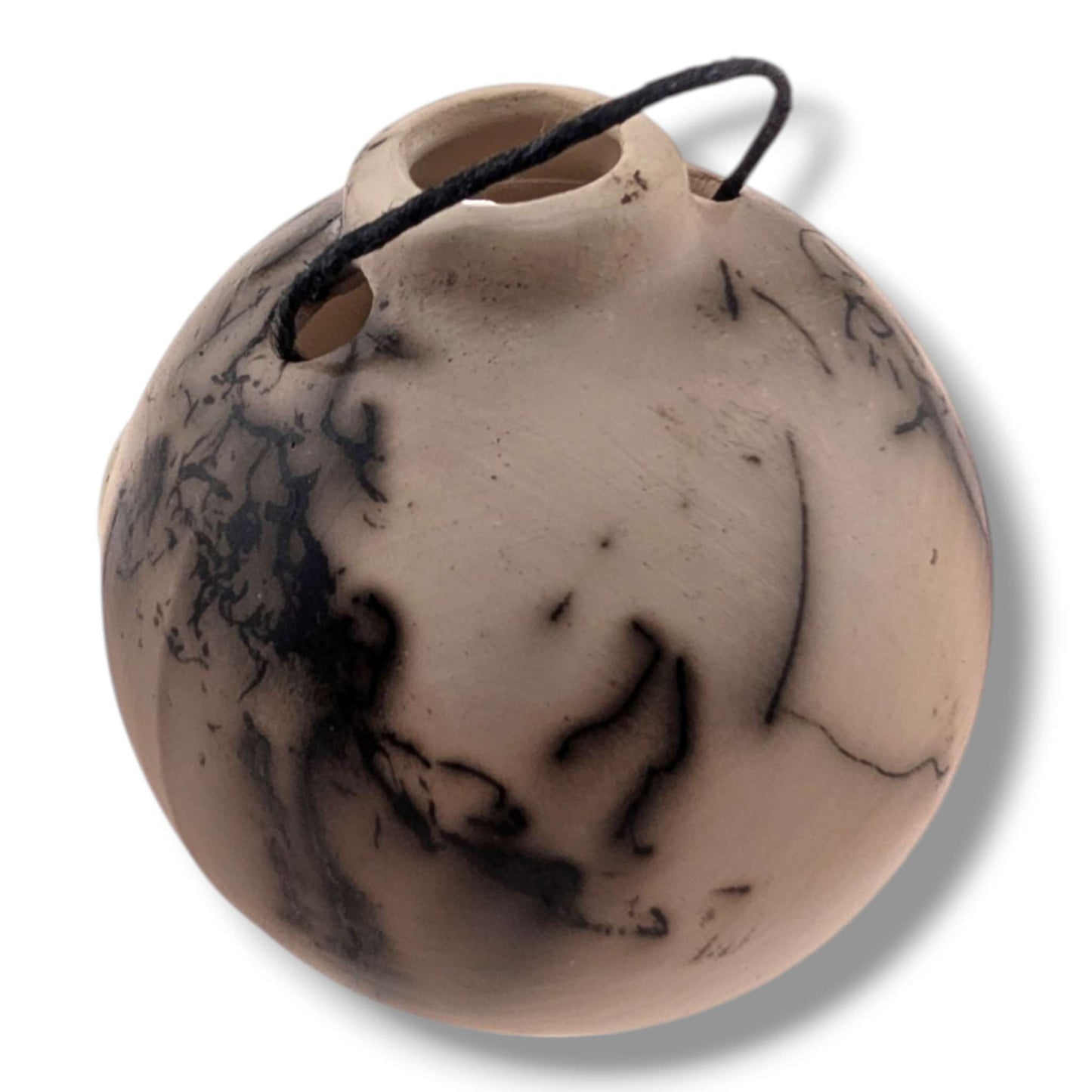 Horse Hair Pottery Summer Garden Butterfly Ornament, Handcrafted by Luna