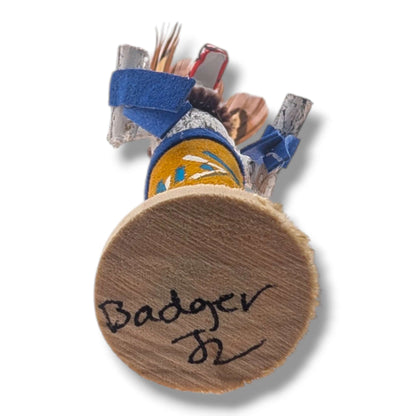3 Inch Badger Kachina Doll