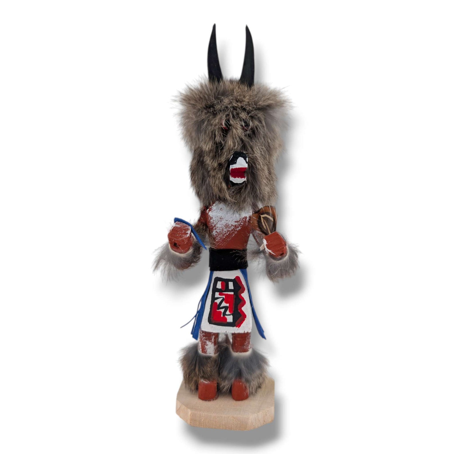 6 Inch Wolf Kachina Doll