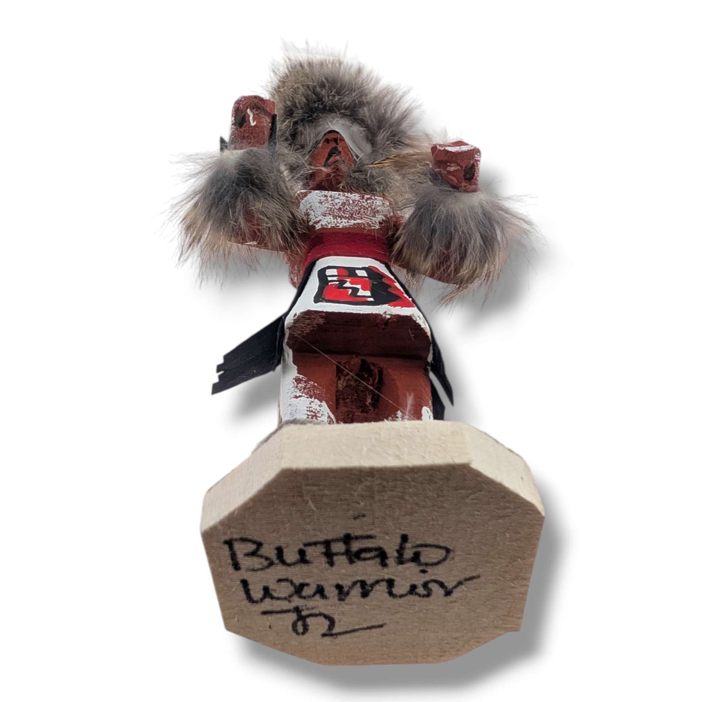 6 Inch Buffalo Warrior Kachina Doll