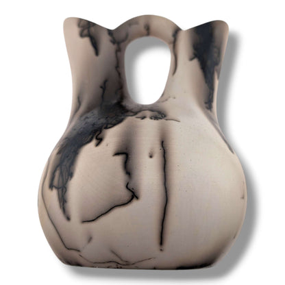 Horsehair Pottery Nativity Wedding Vase