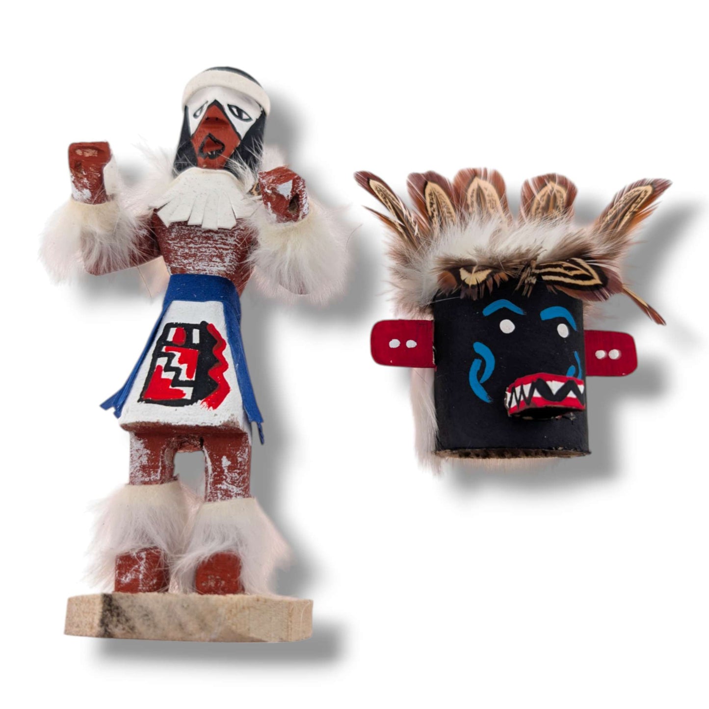 6 Inch Priest Killer Kachina Doll with Detachable Mask