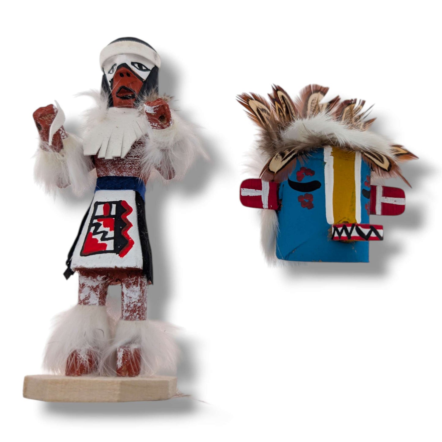 6 Inch Lizard Chief Kachina Doll with Detachable Mask