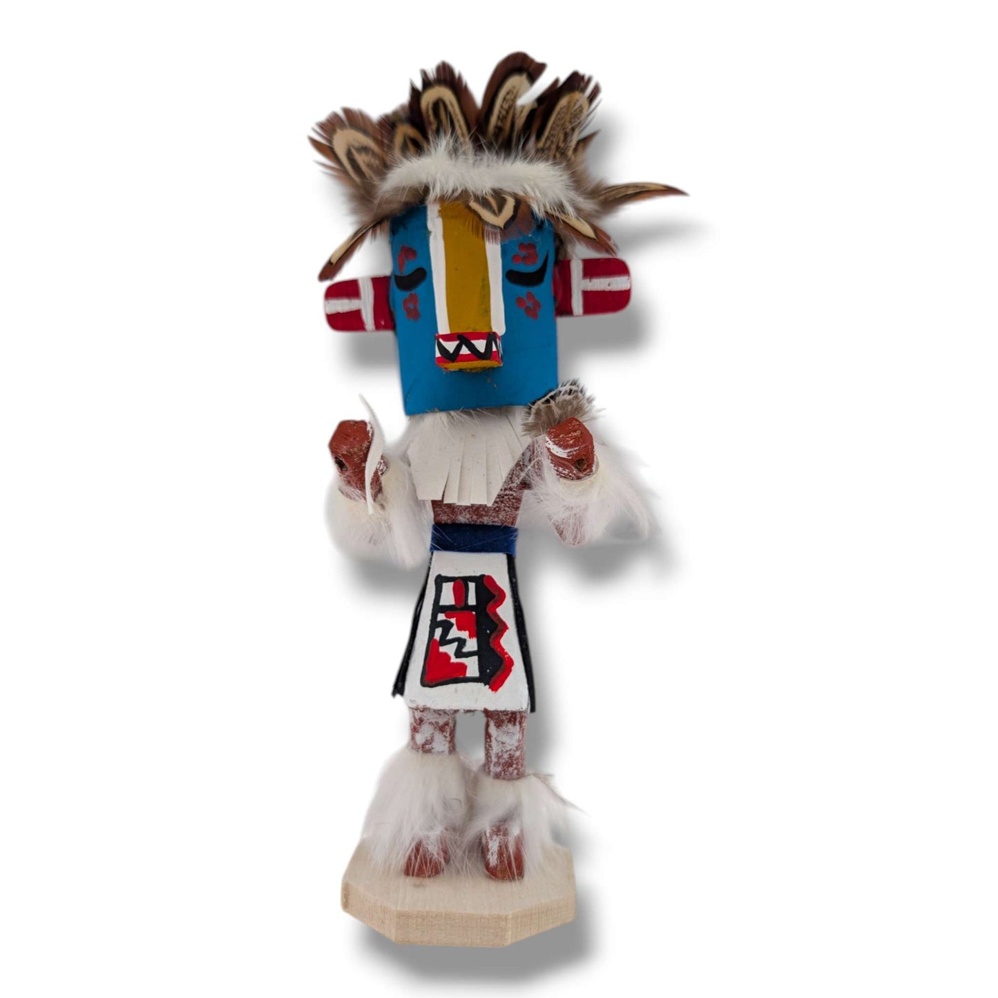 6 Inch Lizard Chief Kachina Doll with Detachable Mask