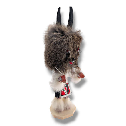 6 Inch Wolf Kachina Doll with Detachable Mask