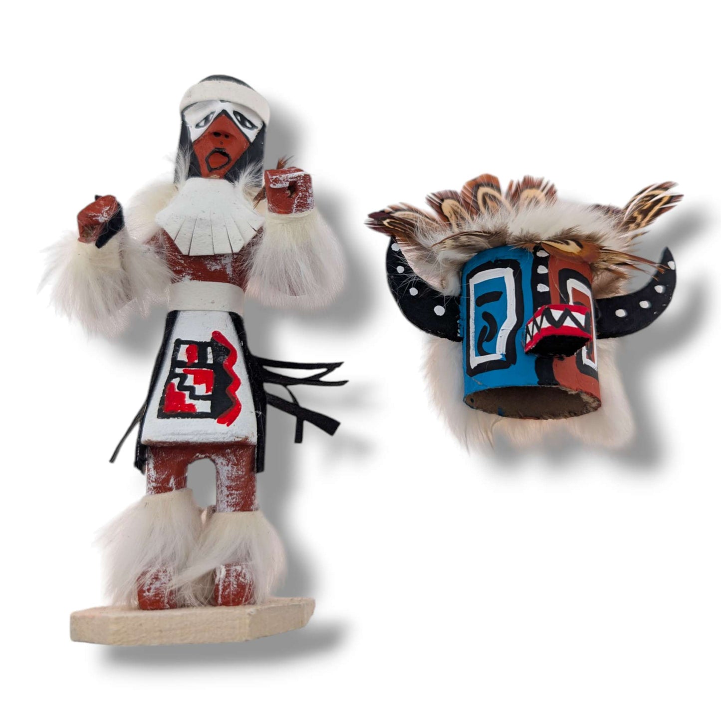 6 Inch Hototo Kachina Doll with Detachable Mask