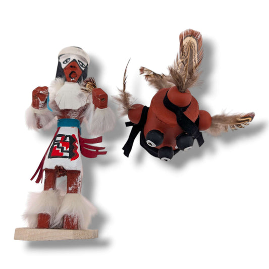 6 Inch Mudhead Kachina Doll with Detachable Mask