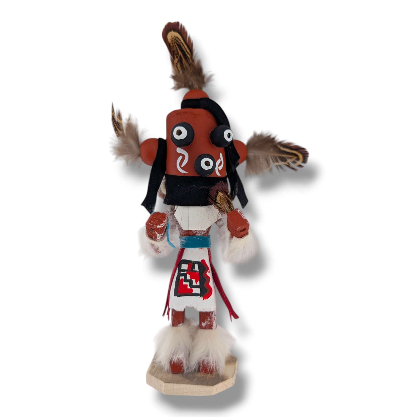 6 Inch Mudhead Kachina Doll with Detachable Mask