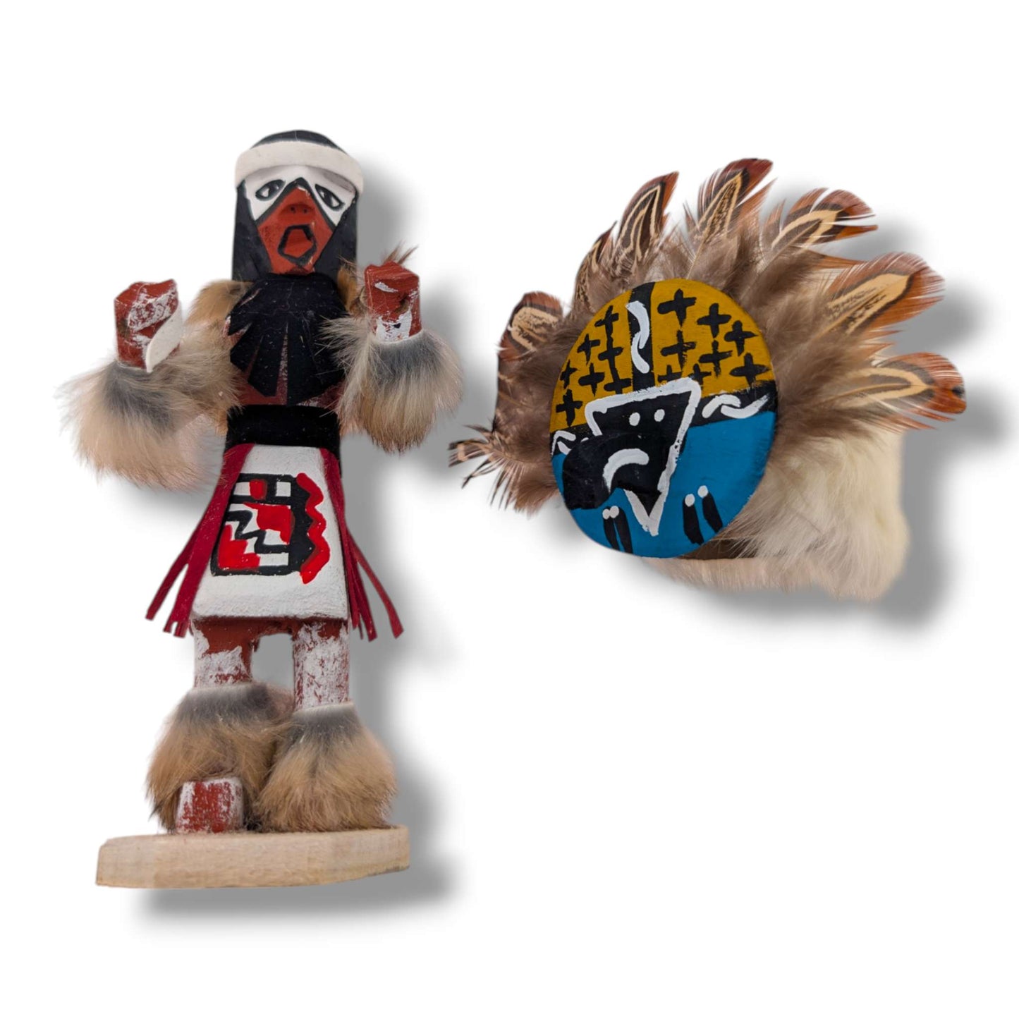 6 Inch Chief Kachina Doll with Detachable Mask
