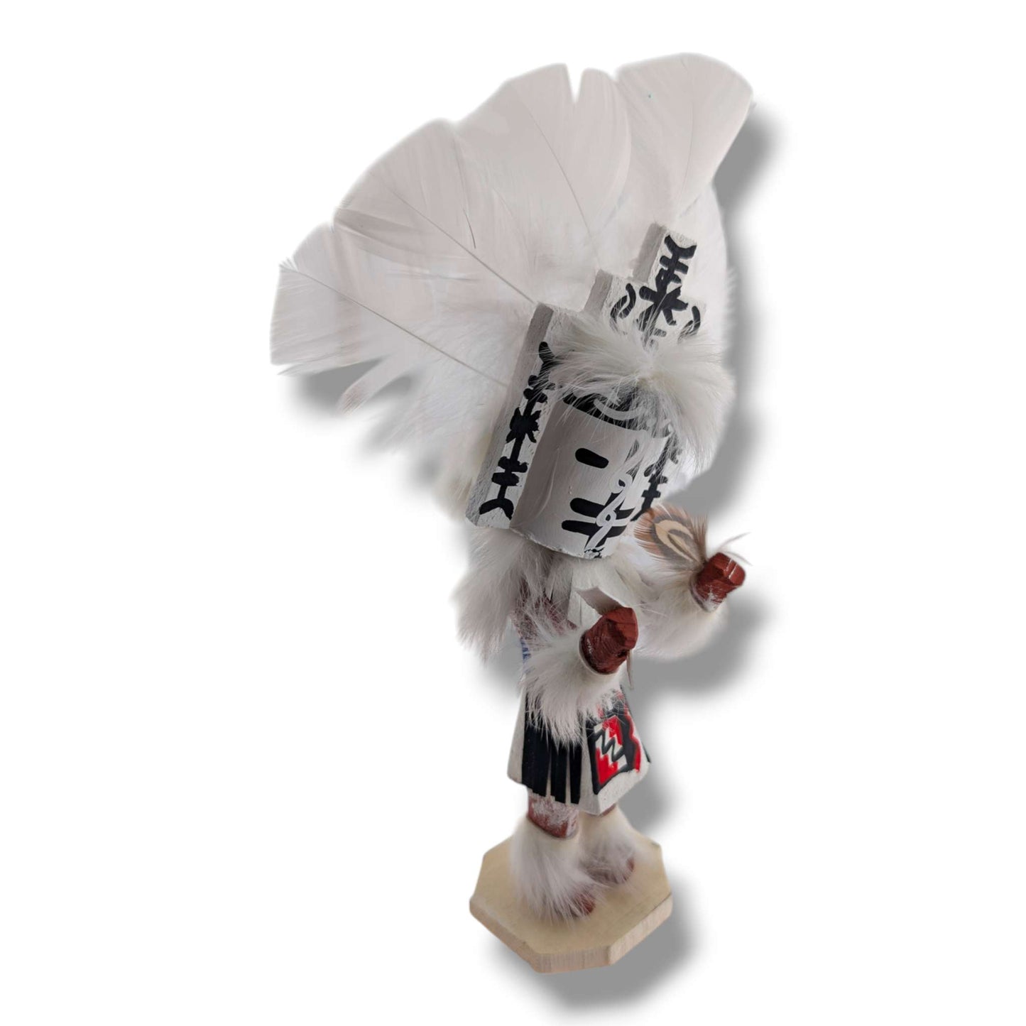 6 Inch White Cloud Kachina Doll with Detachable Mask
