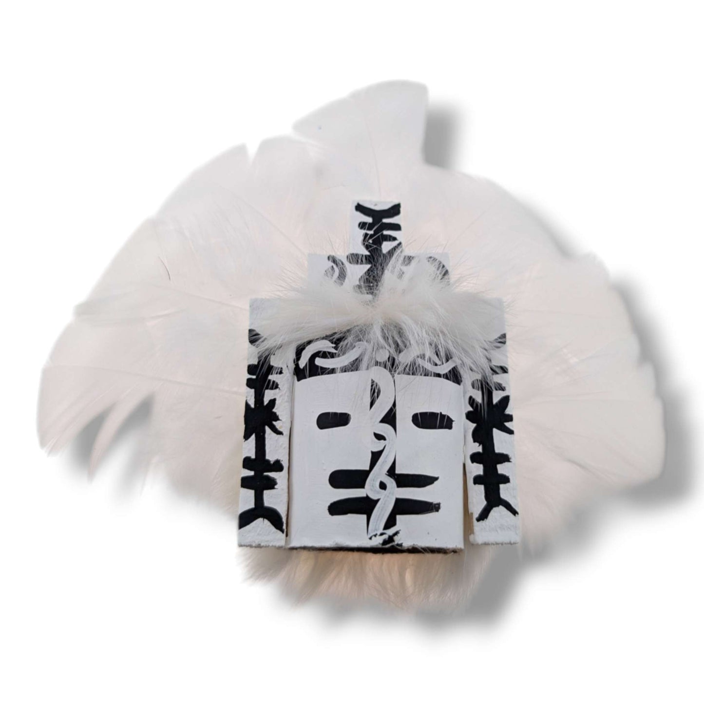 6 Inch White Cloud Kachina Doll with Detachable Mask
