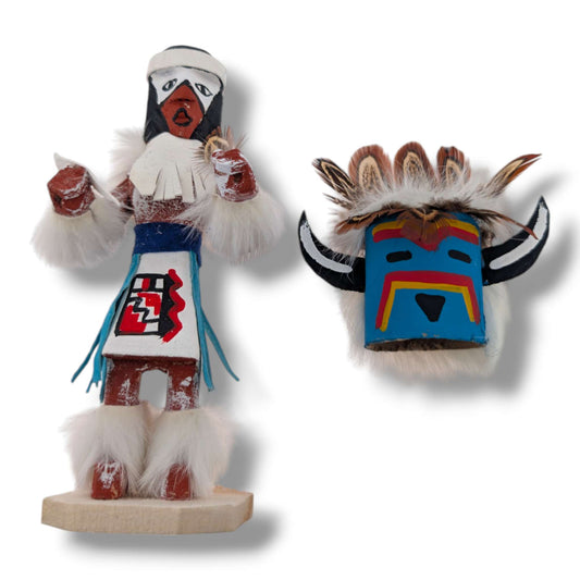 6 Inch Medicine Man Kachina Doll with Detachable Mask
