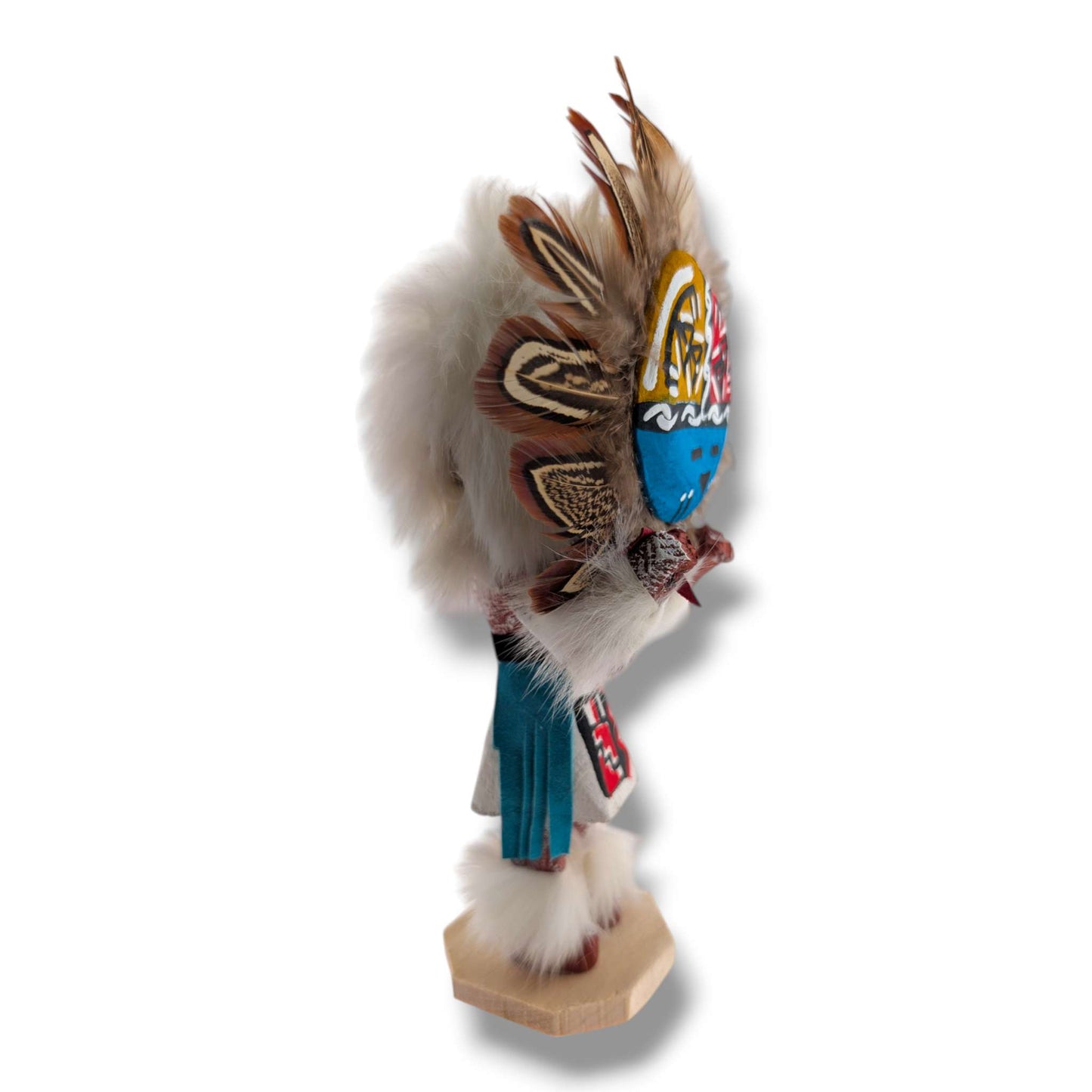 6 Inch Sunface Kachina Doll with Detachable Mask
