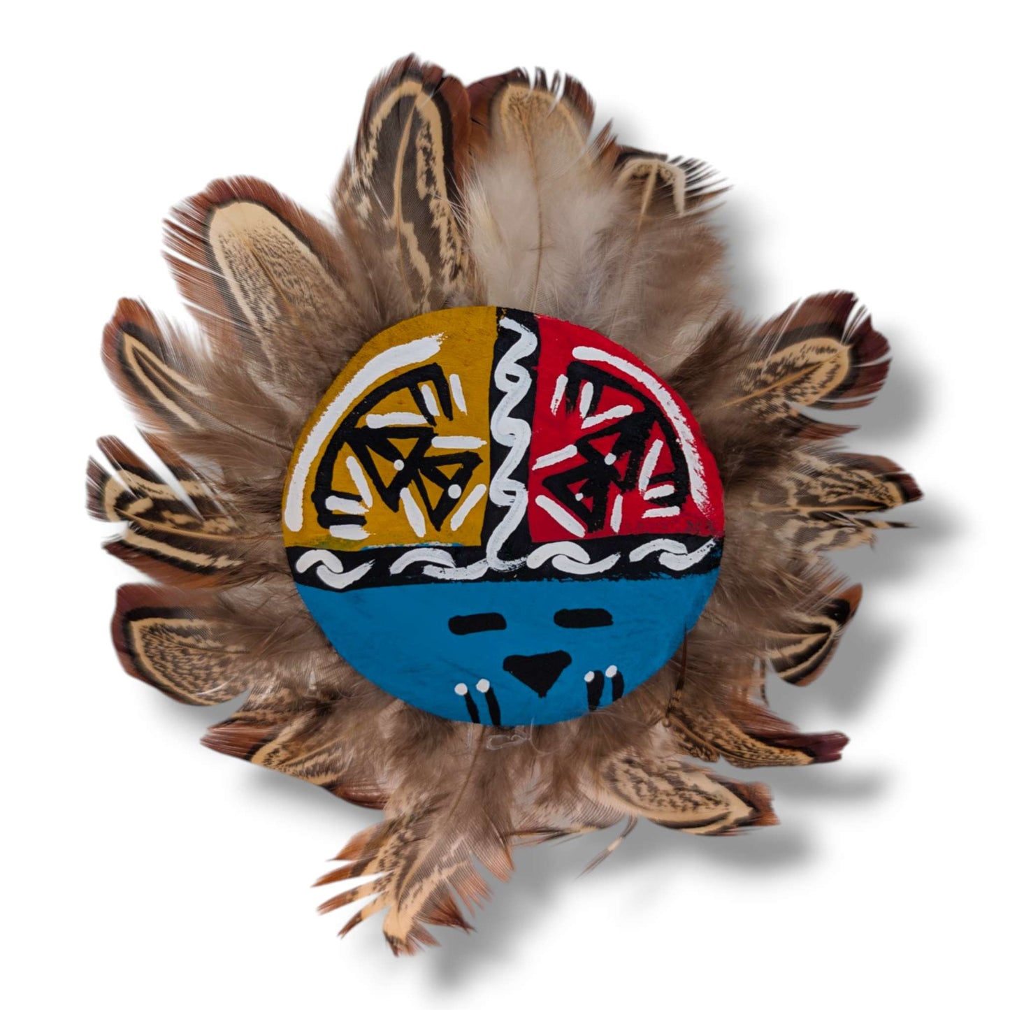 6 Inch Sunface Kachina Doll with Detachable Mask