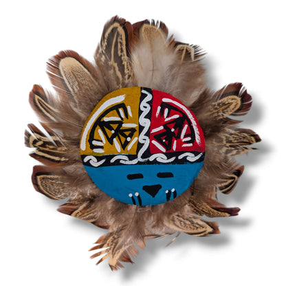 6 Inch Sunface Kachina Doll with Detachable Mask