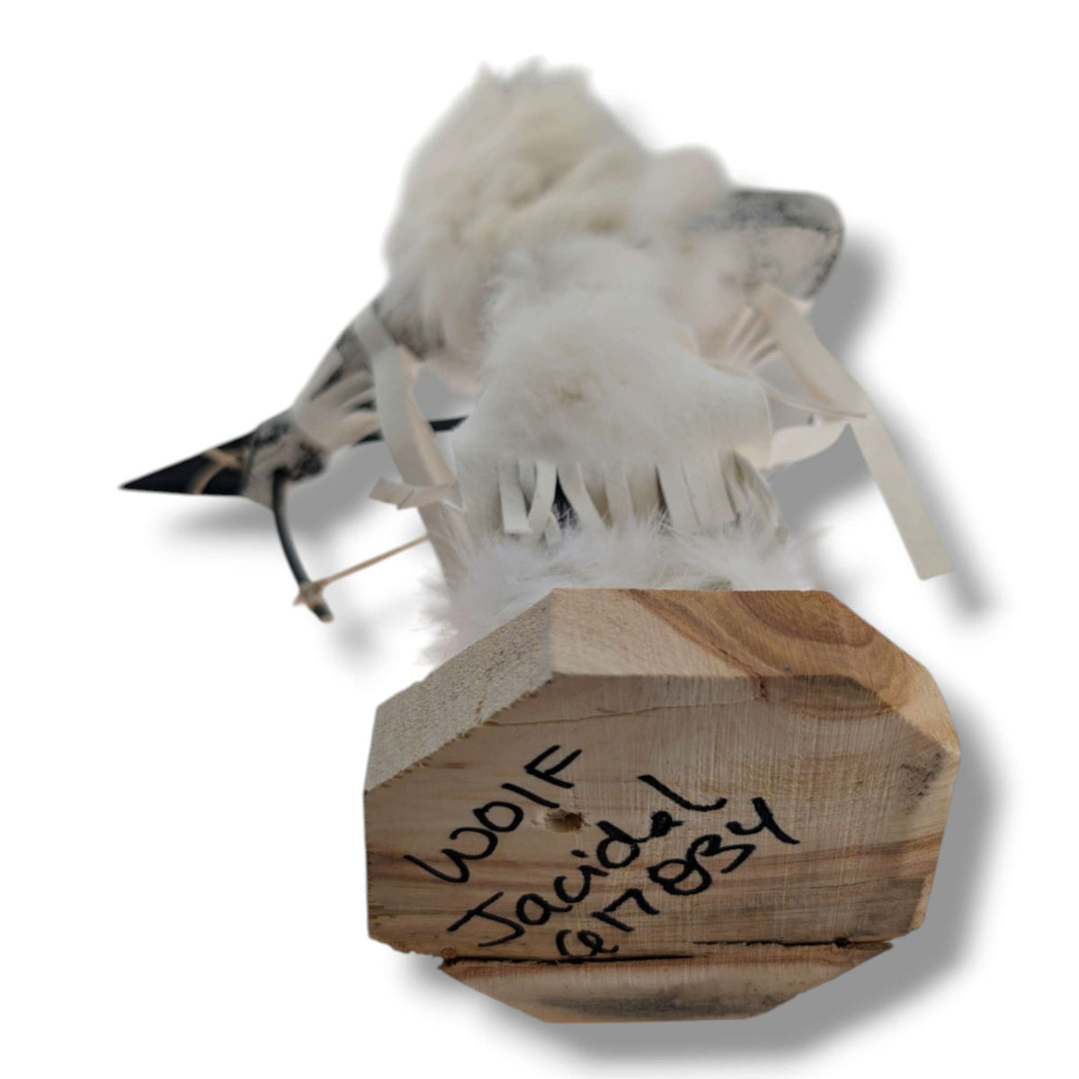10 Inch White Wolf Kachina Doll