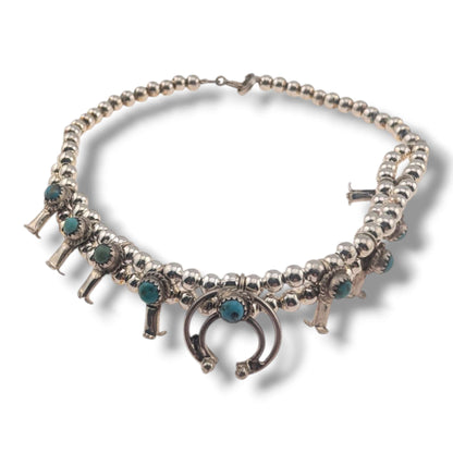 Navajo Baby Squash Blossom Bracelet by Larry Curley