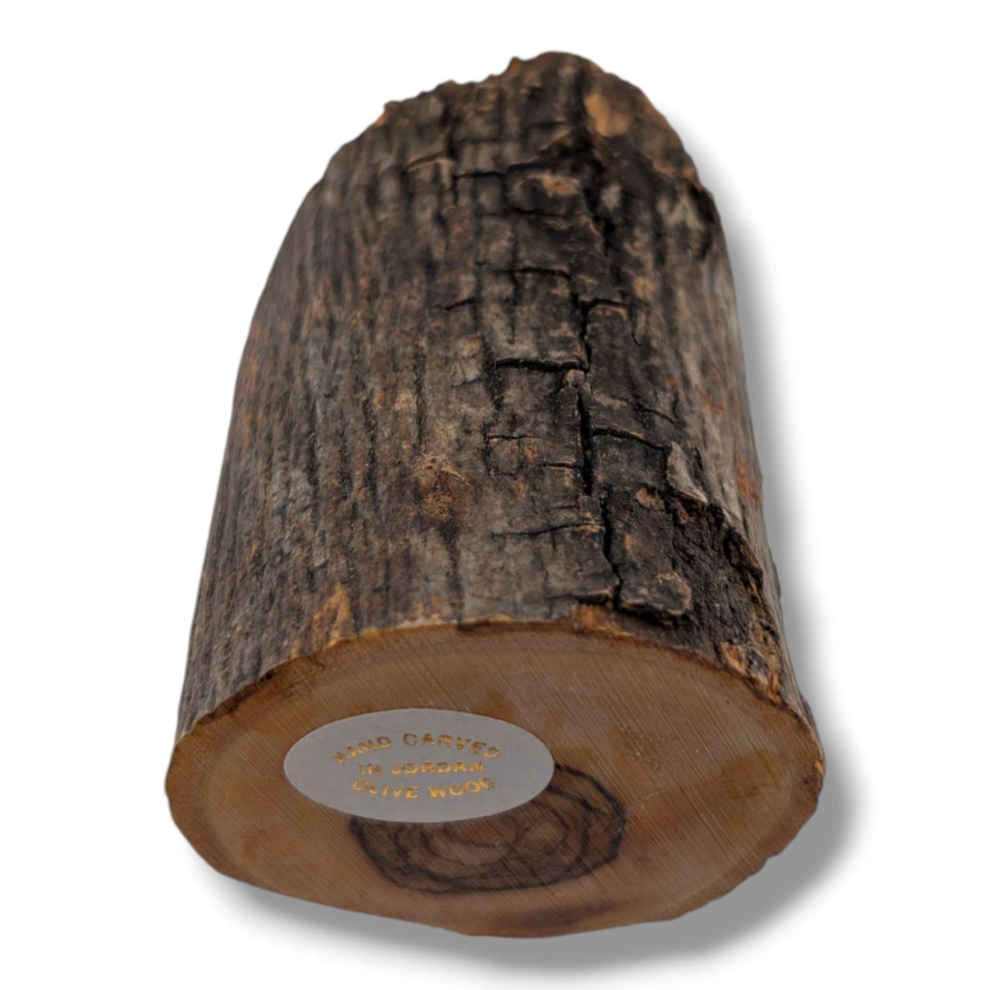 Olive Wood Holy Family Plaque with Metallic Relief