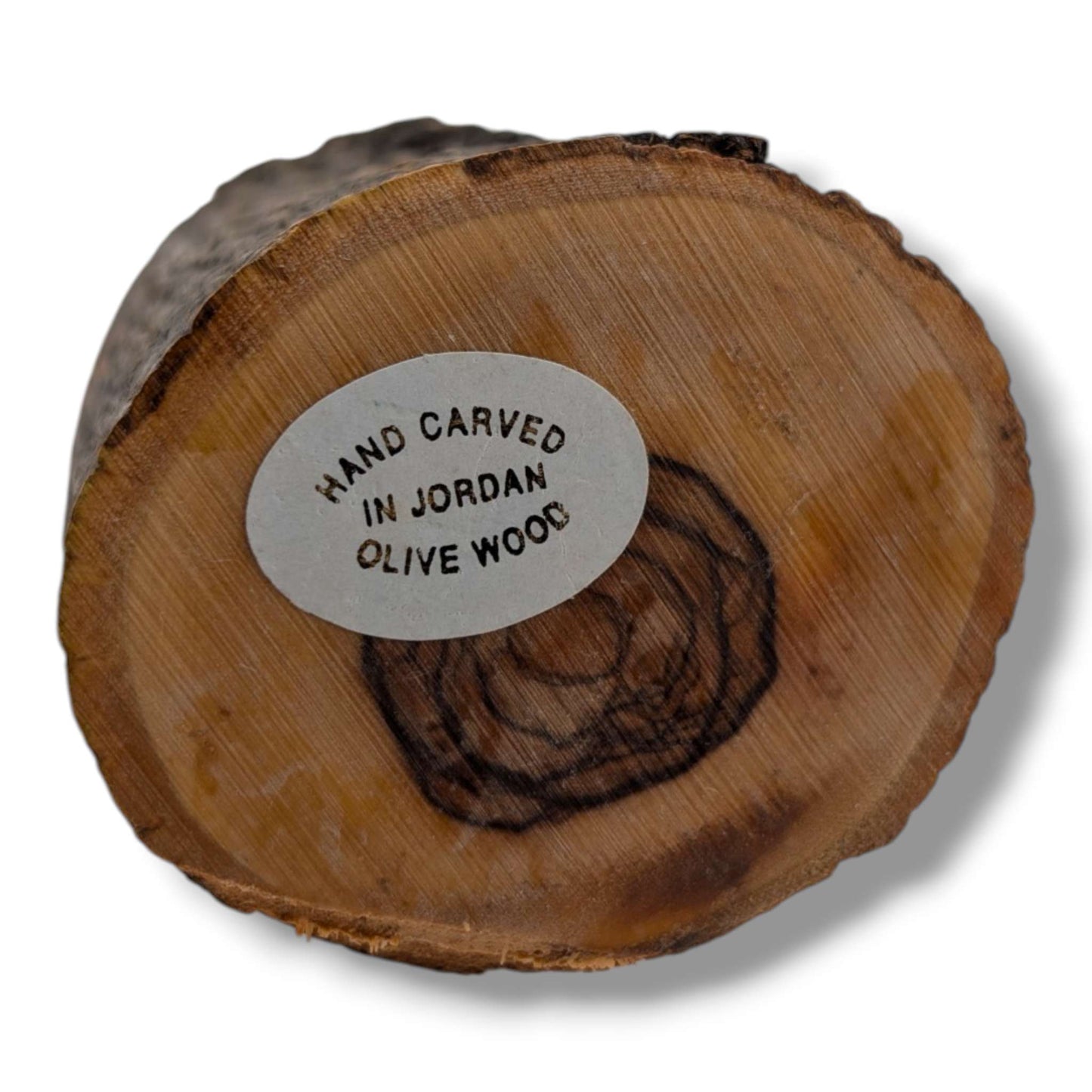 Olive Wood Holy Family Plaque with Metallic Relief