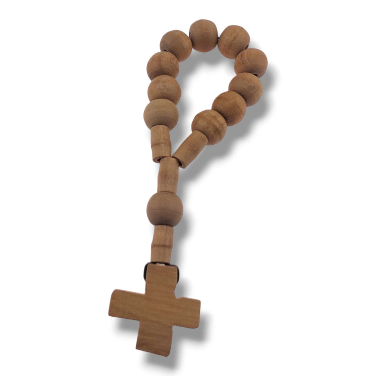 Hand-Carved Olive Wood Finger Rosary