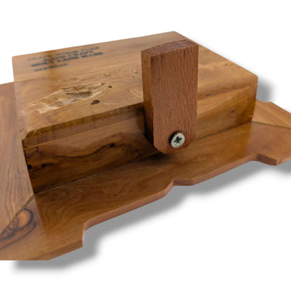 Hand-Carved Olive Wood Rectangular Nativity Grotto