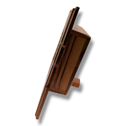 Hand-Carved Olive Wood Rectangular Nativity Grotto