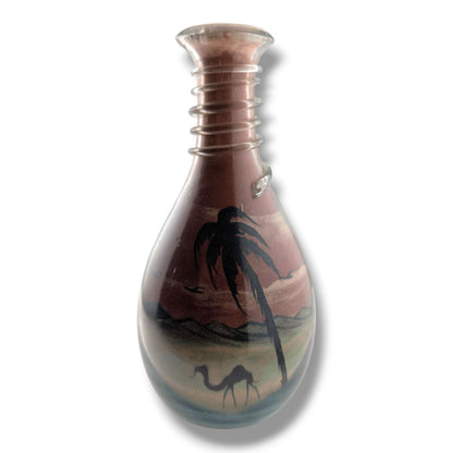 Large Vintage Jordanian Sand Art Bottle