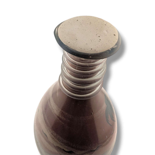 Large Vintage Jordanian Sand Art Bottle