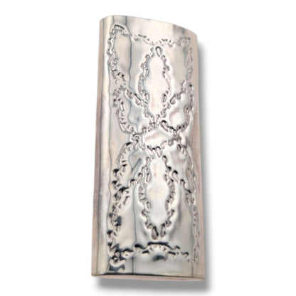 Navajo Sterling Silver Mini Bic Lighter Case with Red Coral