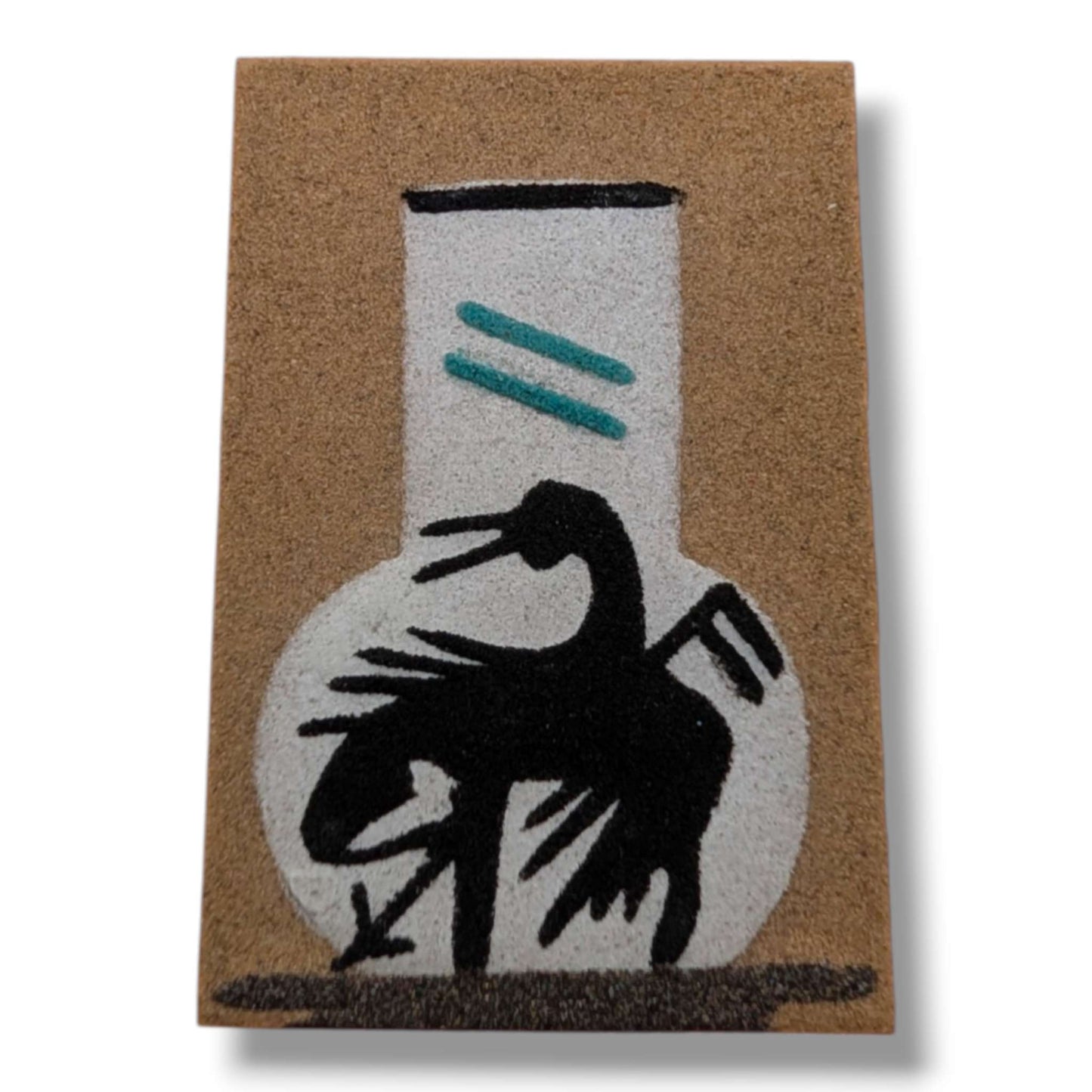 Trail of Tears Navajo Sand Painting Magnet by Molly Goldtooth