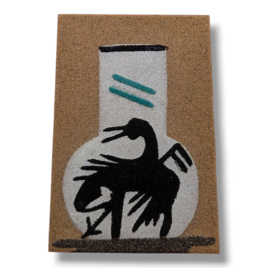 Trail of Tears Navajo Sand Painting Magnet by Molly Goldtooth