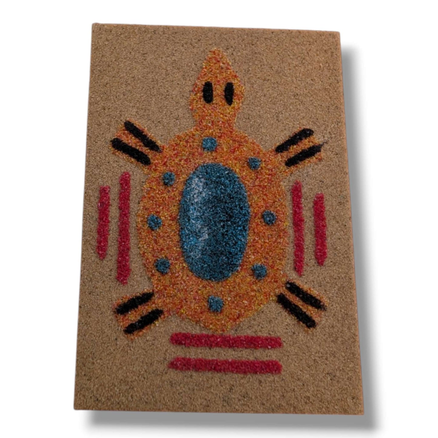 Turtle Navajo Sand Painting Magnet by Molly Goldtooth