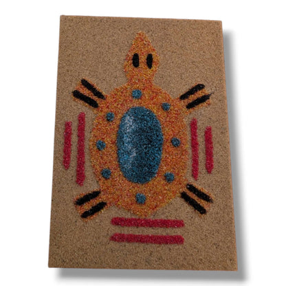 Turtle Navajo Sand Painting Magnet by Molly Goldtooth