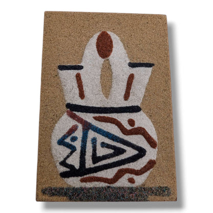 Wedding Vase Navajo Sand Painting Magnet by Molly Goldtooth