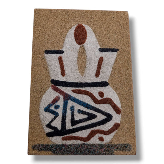 Wedding Vase Navajo Sand Painting Magnet by Molly Goldtooth