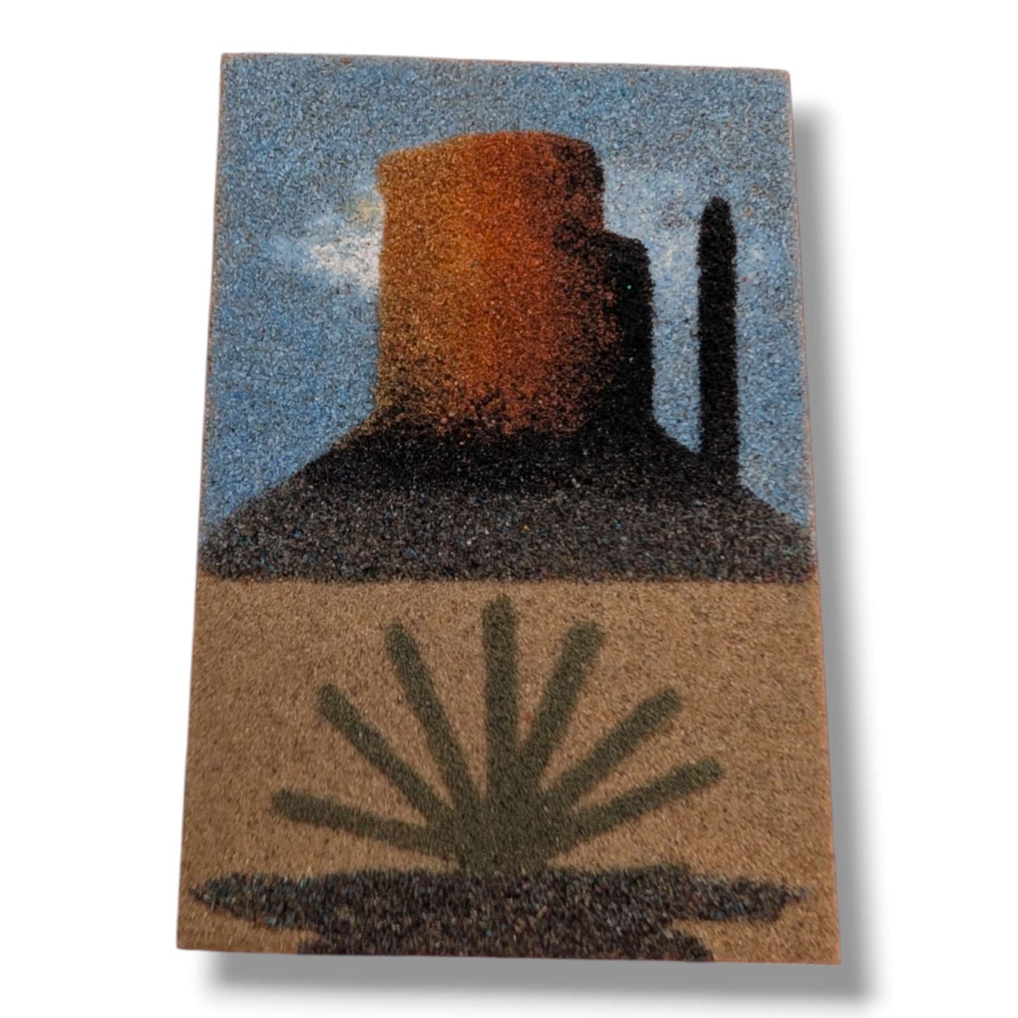 Monument Valley Navajo Sand Painting Magnet by Molly Goldtooth