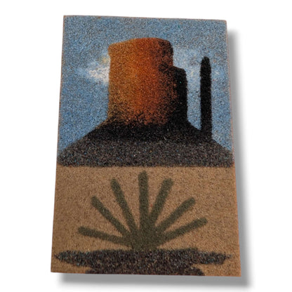 Monument Valley Navajo Sand Painting Magnet by Molly Goldtooth