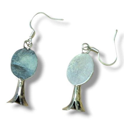 Navajo Sterling Silver Turquoise Squash Blossom Necklace and Earring Set