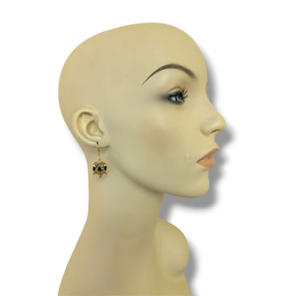 Bronze Inlay Turtle Necklace and Earrings Set