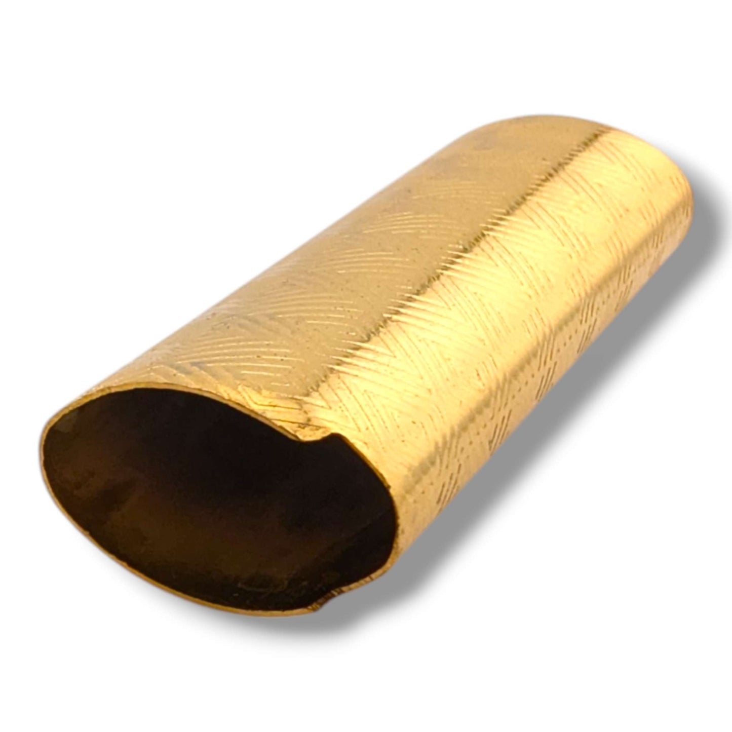Brass Engraved Geometric Lighter Case for Large BIC
