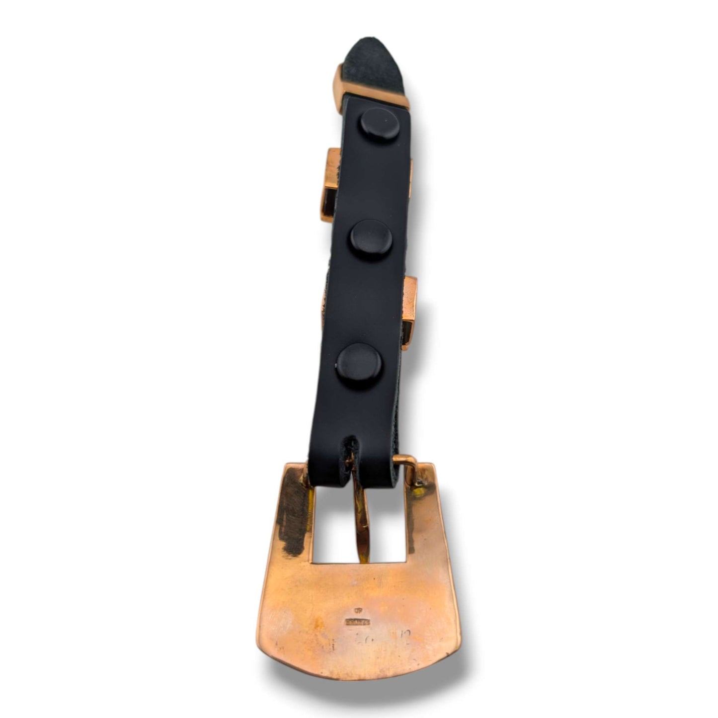 Bronze Inlay Stone Ranger 4-Piece Belt Buckle Set