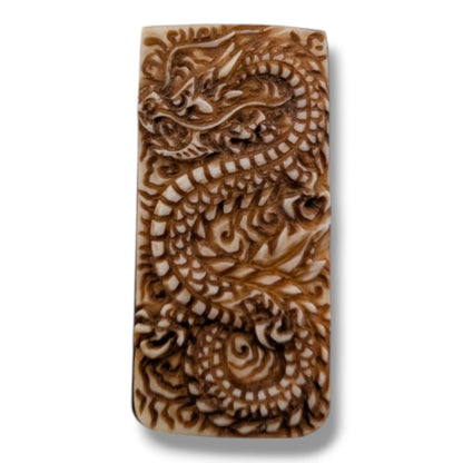 Vintage Hand-Carved Dragon Money Clip