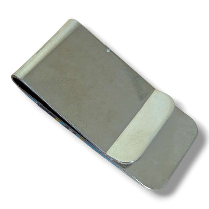 Stainless Steel Handmade Inlay Multi-Stone Money Clip