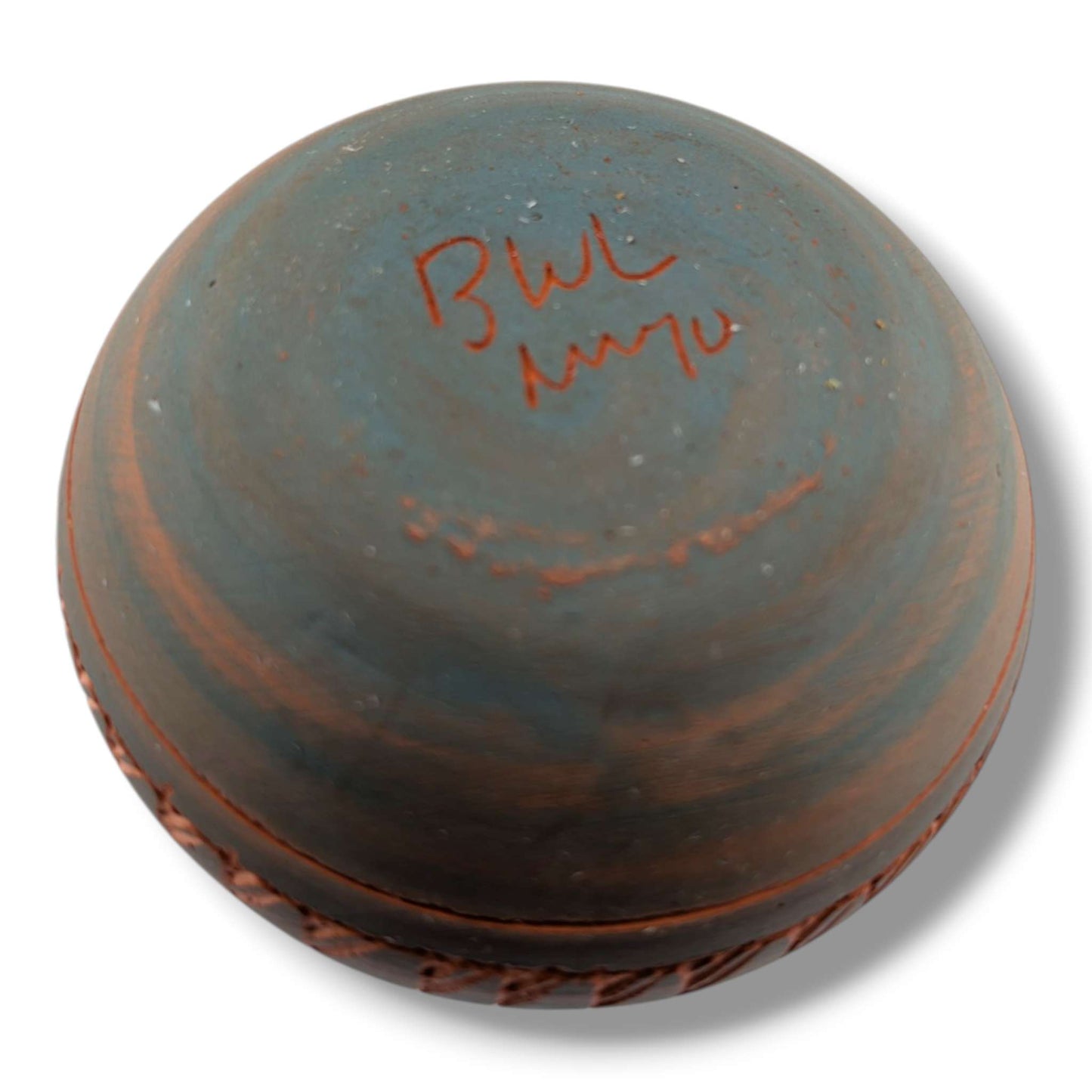 Navajo Hand Etched Pottery Wide Open Bowl by Ben Billy