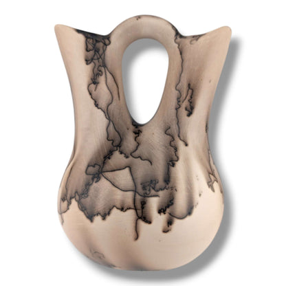 Horse Hair Blue Butterfly Wedding Vase by Luna