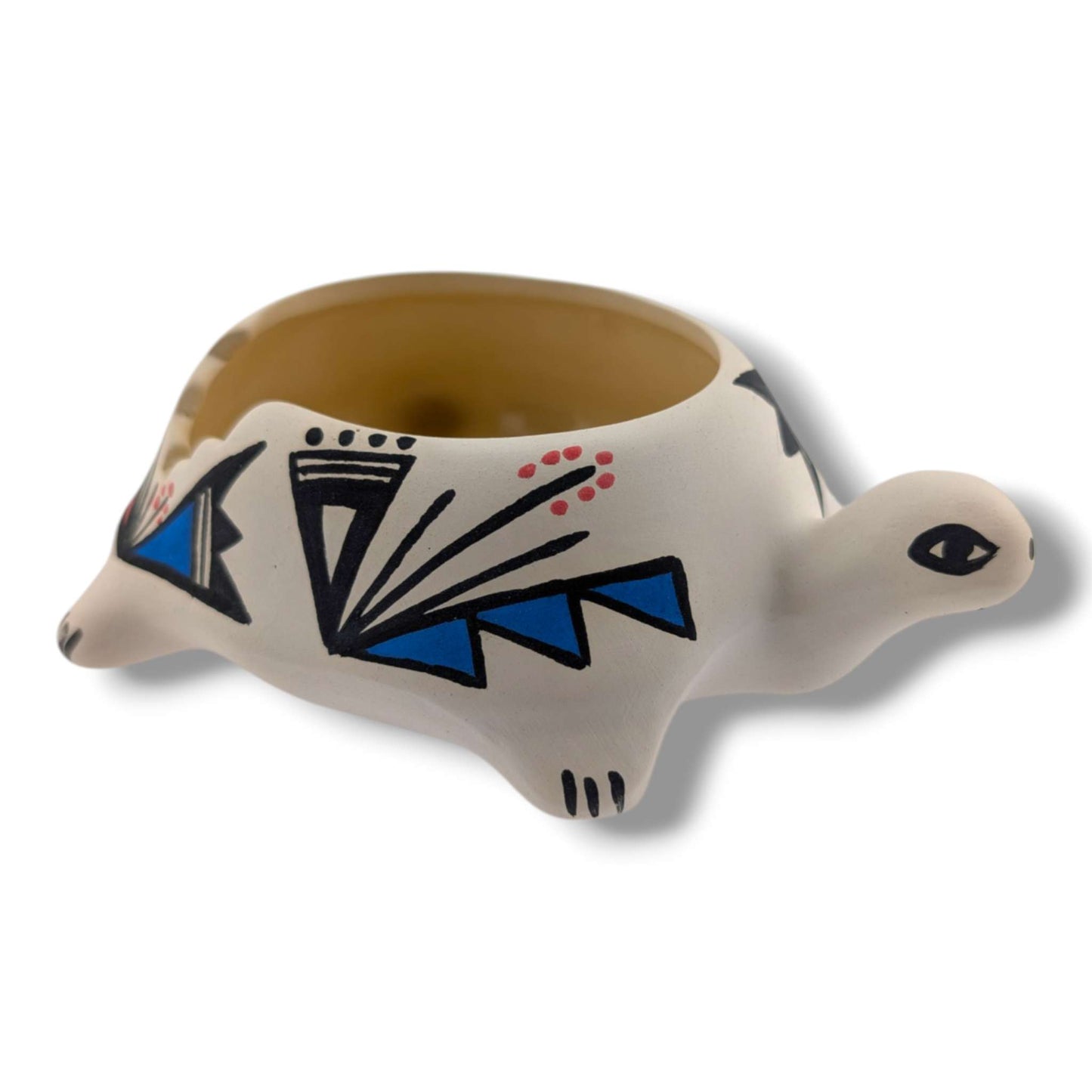 Acoma Pueblo Handmade Turtle Pottery Bowl by Mickey