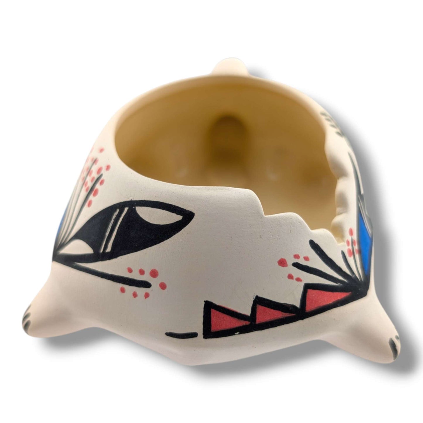Acoma Pueblo Handmade Turtle Pottery Bowl by Mickey